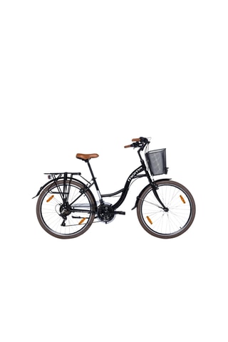Bicicletta da città Urban - 26" Shimano Nero - 21 velocità - 155-180 cm