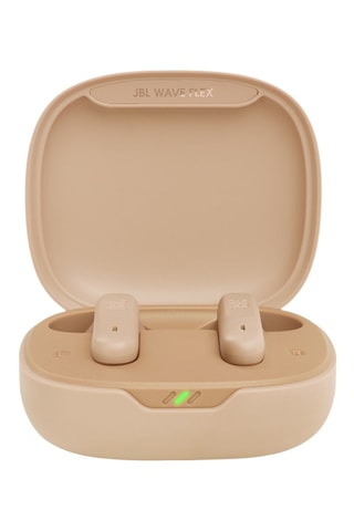 Draadloze JBL Oordopjes- TWS Wave Flex - Lichtroze - Beige