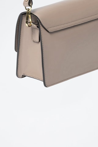 Bandolera de piel bovina Gambetta - Beige