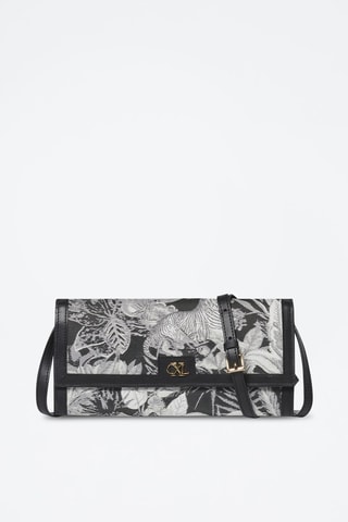 Bandolera de piel Anna - Negro