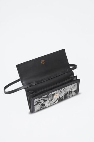 Bandolera de piel Anna - Negro