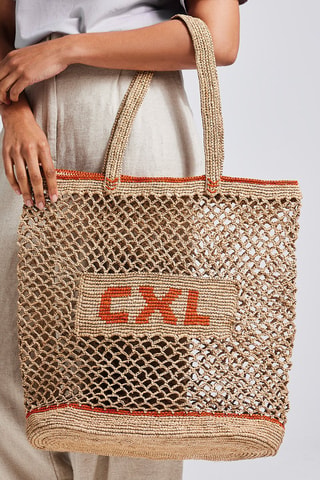 Bolso shopper Vola - Marrón y naranja
