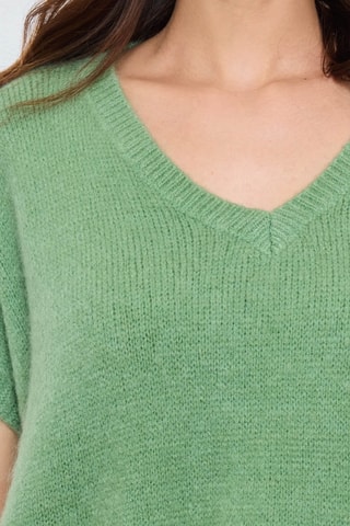 Jersey oversize de kid mohair y lana - Verde
