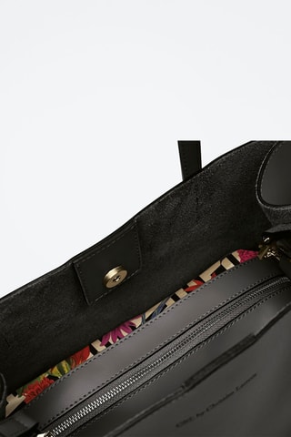 Bolso shopper de piel Rivoli - Negro