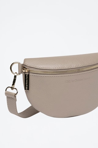 Riñonera de piel Madeleine - Beige
