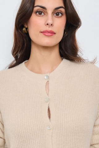 Cárdigan de alpaca y lana - Beige