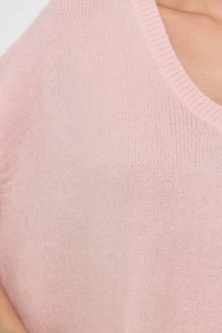 Jersey oversize de kid mohair y lana - Rosa claro