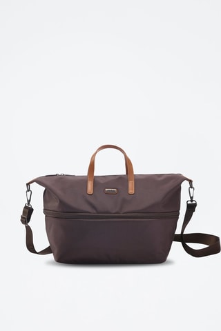 Bolso shopper extensible - Marrón