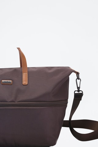 Bolso shopper extensible - Marrón