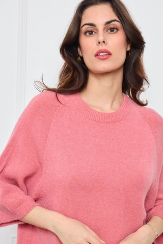 Jersey de alpaca y lana - Rosa