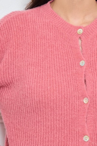 Cárdigan de alpaca y lana - Rosa