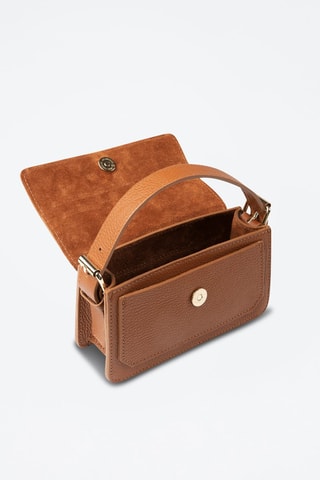 Bolso de piel Odeon - Marrón