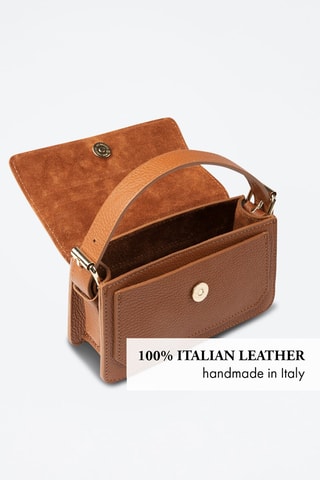 Bolso de piel Odeon - Marrón