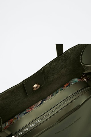 Bolso de piel bovina Rivoli - Verde