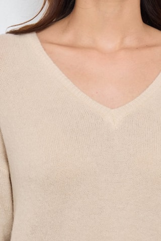 Jersey de alpaca y lana - Beige