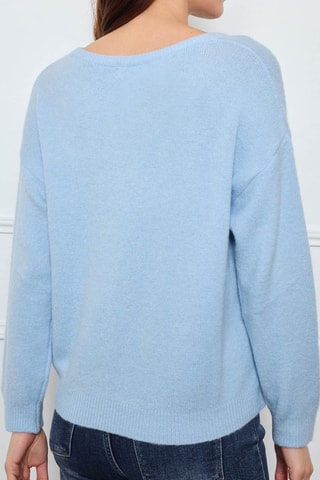 Jersey de alpaca y lana - Azul claro