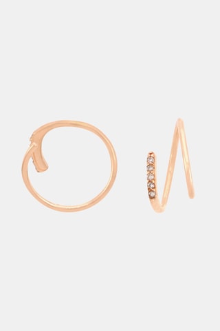 Oorbellen Joli Tourbillon Diamant - Roségoud en Diamanten