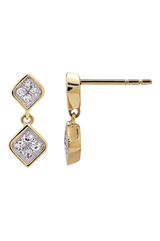 Oorbellen - Geelgoud en Diamanten