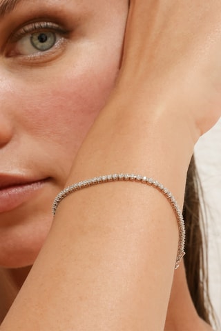 Armband Rivière - Witgoud en Diamanten