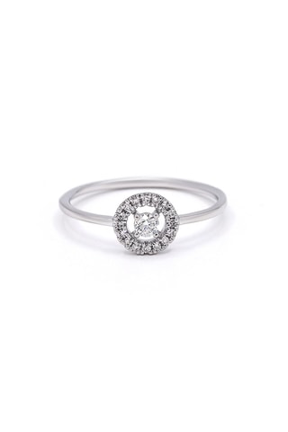 Ring Espace Infini - Witgoud en Diamanten