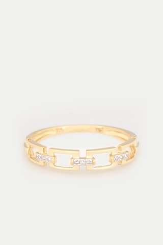 Ring Maillage - Geelgoud en Diamanten
