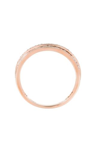 Ring Roségoud en Diamanten 0,22 Karaat/80