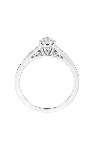 Verlovingsring Solitary Witgoud en Diamanten