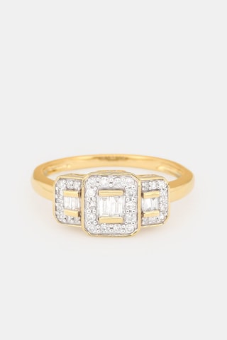 Ring Les Princesses - Geelgoud en Diamanten