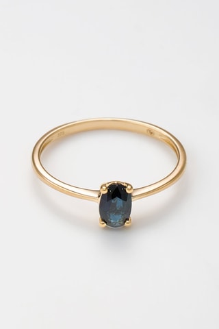 Ring Andreia Geelgoud en Saffier