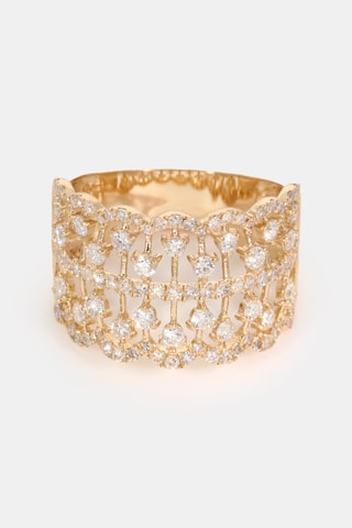 Ring Stockholm - Geelgoud en Diamanten