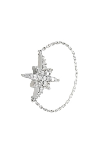 Ring Star Witgoud en Diamanten