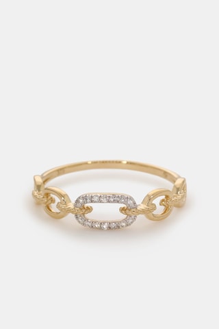 Ring Hana - Geelgoud en Diamanten