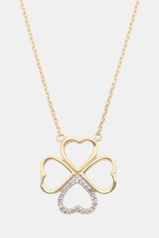 Ketting Roselani - Geelgoud en Diamanten