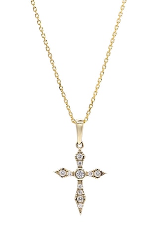 Hanger Eternal Faith - Geelgoud en Diamanten