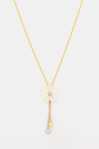 Hanger Lumansia - Geelgoud, Diamanten en Parelmoer