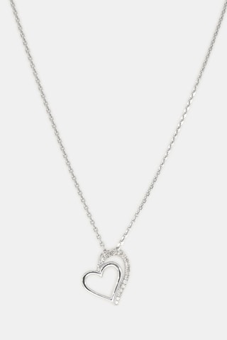 Hanger Two Hearts - Witgoud en Diamanten