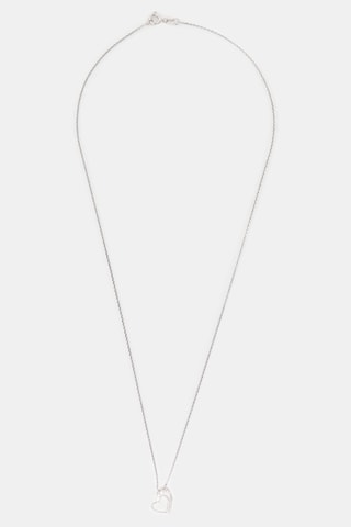 Hanger Two Hearts - Witgoud en Diamanten