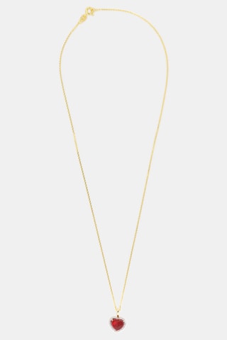 Hanger Enoha Geelgoud, Diamanten en Granaat