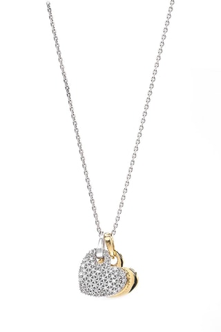 Hanger Heart to heart - Geelgoud, Witgoud en Diamanten