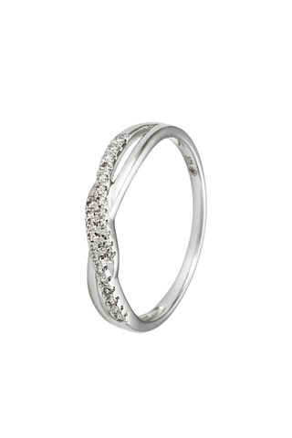 Ring Liaison Sacrée- Witgoud en Diamanten