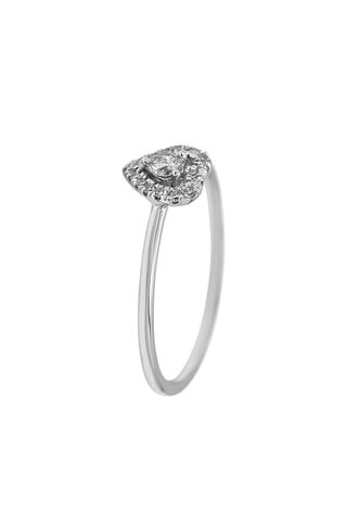 Ring Cœur Eternel- Witgoud en Diamanten