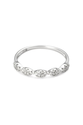 Ring Infini Précieux - Witgoud en Diamanten