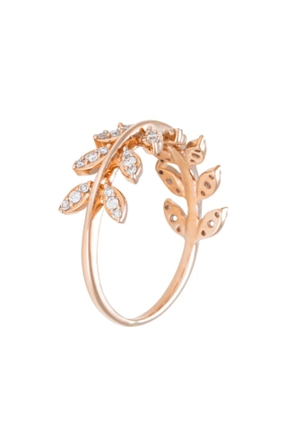 Ring Laurus - Roségoud en Diamanten