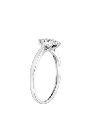 Ring Oeillet Witgoud en Diamanten