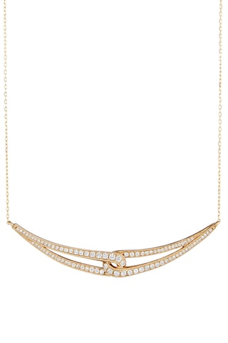 Ketting Douceur du Soir- Geelgoud en Diamanten