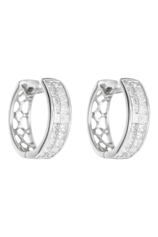 Creolen Rangs Merveilleux - Witgoud en Diamanten