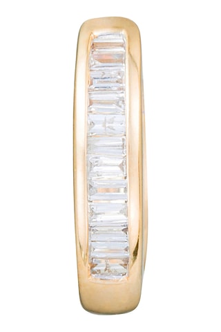 Creolen Baguettes Geelgoud en Diamanten