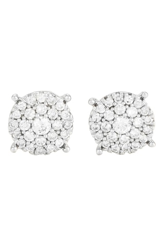 Oorbellen Oeillet - Witgoud en Diamanten