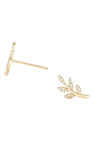 Oorbellen  Sycé - Geelgoud en Diamanten
