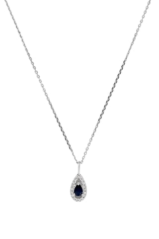 Hanger Hollis - Witgoud, Diamanten en Saffier